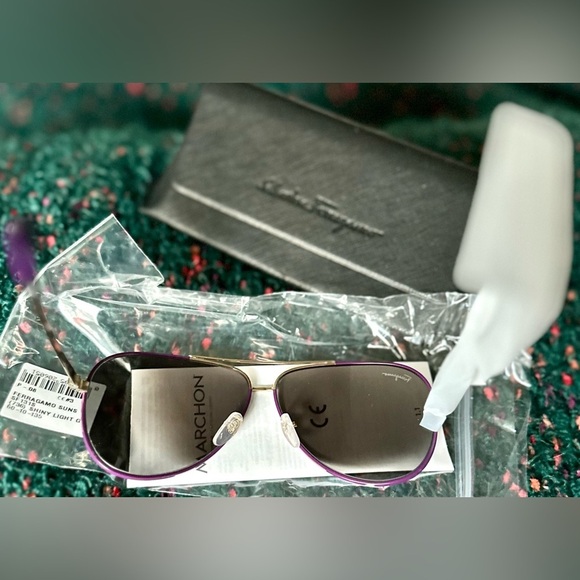✨RARE FERRAGAMO NWT WOMEN\'S SF 131S 736 60mm Sunglasses main image 8